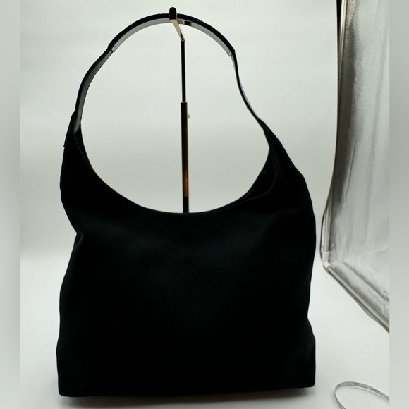 Gucci-Authentic- Hobo Black Canvas, leather / metal strap - Picture 1 of 12